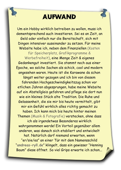 zeit spielt beim eigenen hobby eine große rolle. der job und die familie sollte abr immer an erster stelle stehen. selbst wenn keine zeit zu fotografieren ist, kann man sich mit den foos der anderen auseinander setzen!